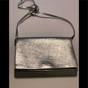 Silver H & M crossbody bag